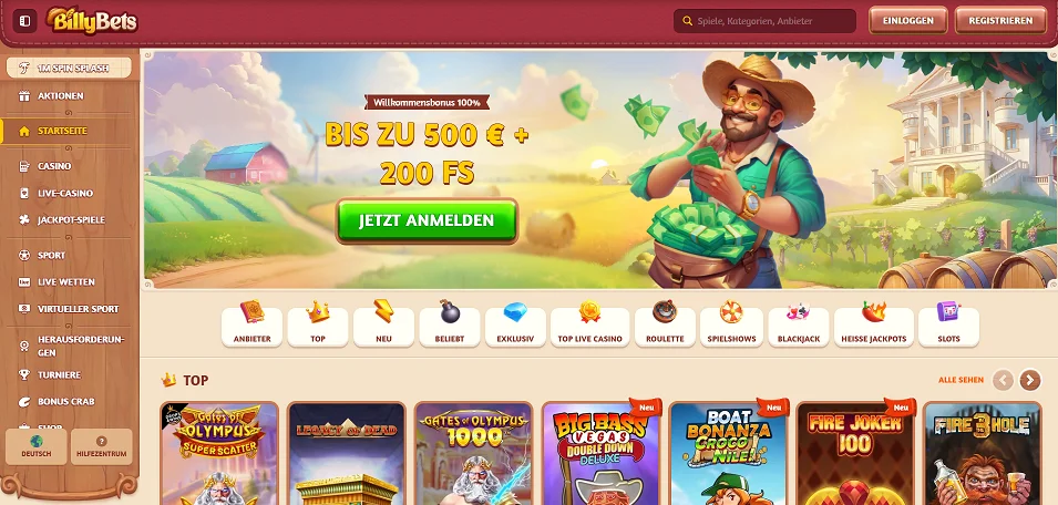 billybets casino website